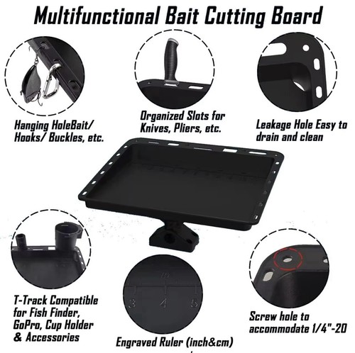 Bait board with mount - board, for