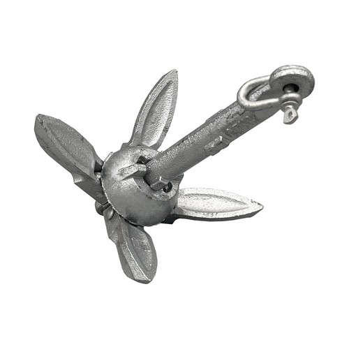 Folding grapnel anchor - folding,