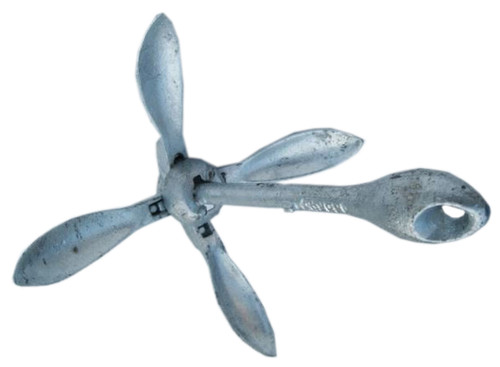 8kg galvanised folding grapnel - 8kg,